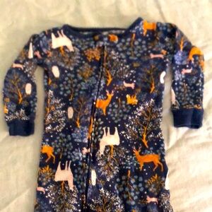 Onesie pjs cute forrest animal print